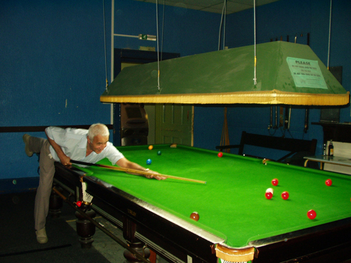 Snooker room at Landore Social Club